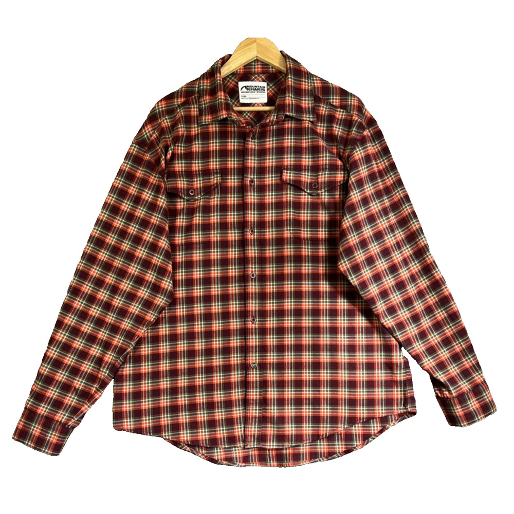Mountain Khakis Shirt Mens Large Plaid Button Up Western Lodgecore Grunge Rodeo